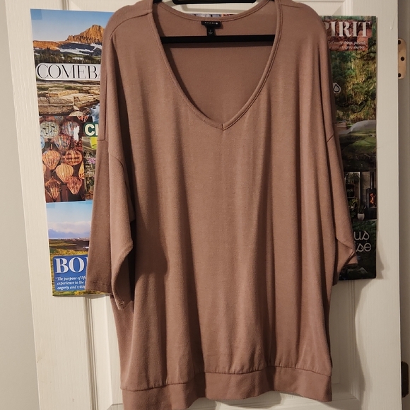 torrid Sweaters - torrid Dusty Mauve V-Neck Dolman Sleeve Top